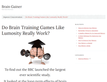 Tablet Screenshot of braingainer.org